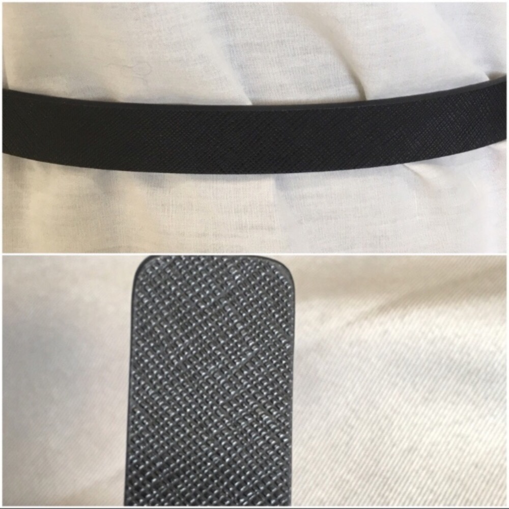 LAST ONE! NWT Kate Spade Black Leather & Gold Belt - Picture 3 of 6